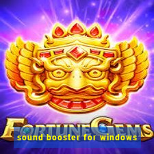 sound booster for windows