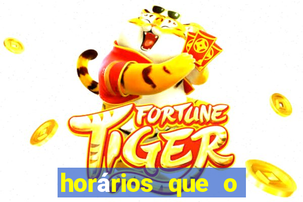 horários que o fortune dragon paga