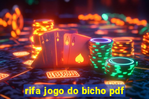 rifa jogo do bicho pdf